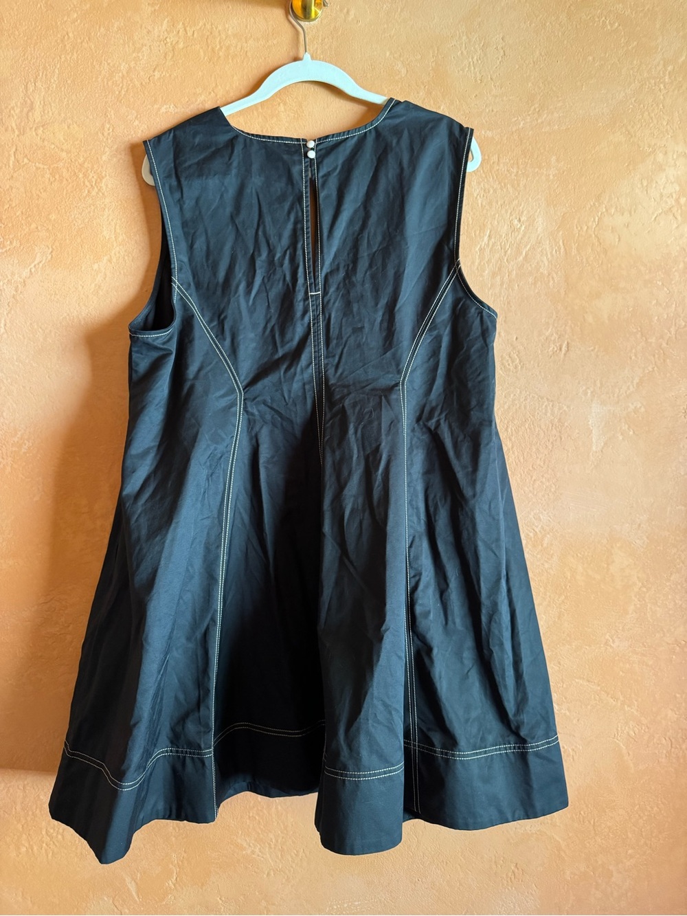 Maeve Anthropologie Contrast Stitch Mini Swing Dress NWT Plus 1X - Picture 7 of 10